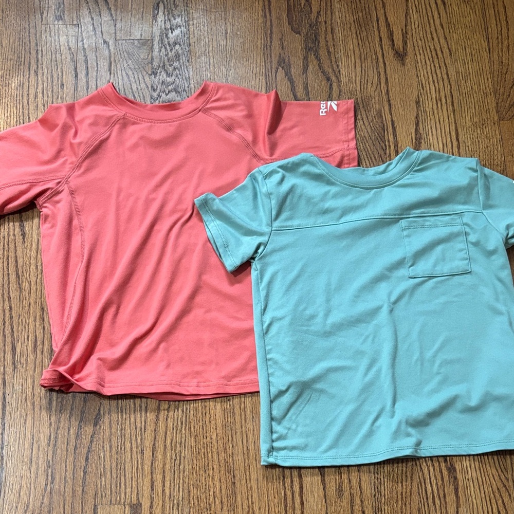 Reebok Coral and Teal Kids Tees - super soft!!